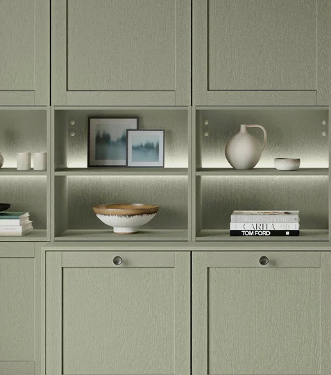 FRAME 617, Lacklaminat, Holzstruktur Olive (#3)