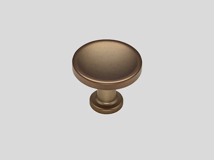 831 - Metallknopf, Bronze Metallic farbig, Matt