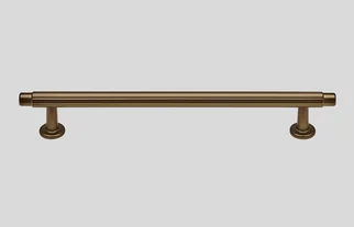 Metallgriff 225 Bronze Metallic: Retro-Stangengriff mit Rillenstruktur in Bronzeoptik.