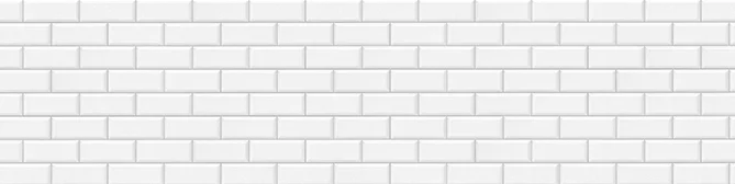 Weiße Ziegelwandtextur, perfekt als sauberer und minimalistischer Hintergrund für eine Website, vermittelt Einfachheit und Modernität.