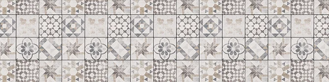Nischenverkleidung Dekor Mosaikfliese Faro, warmgrau (579)