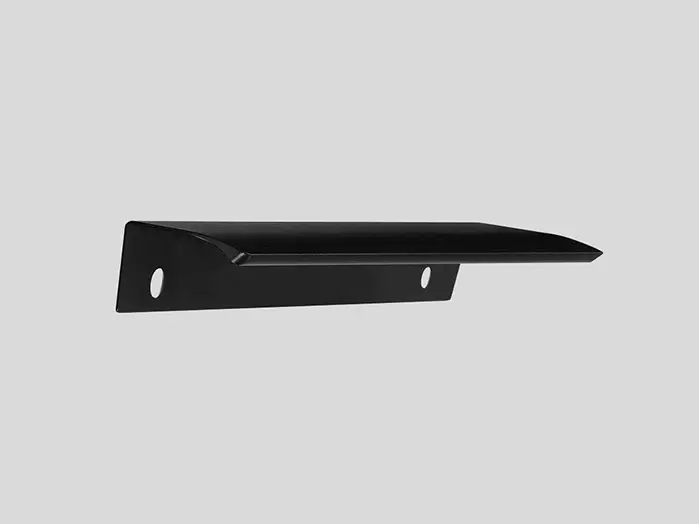 316 - Griffprofil Metall (hinterschraubt), Schwarz, Matt
