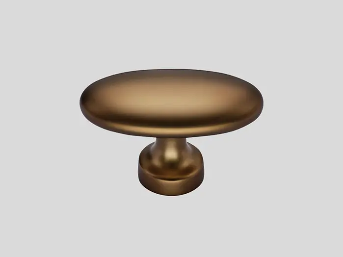 843 - Metallknopf, Bronze Metallic farbig, Matt
