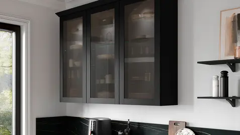 FRAME 649, Lacklaminat, Holzstruktur Schwarz (#5)